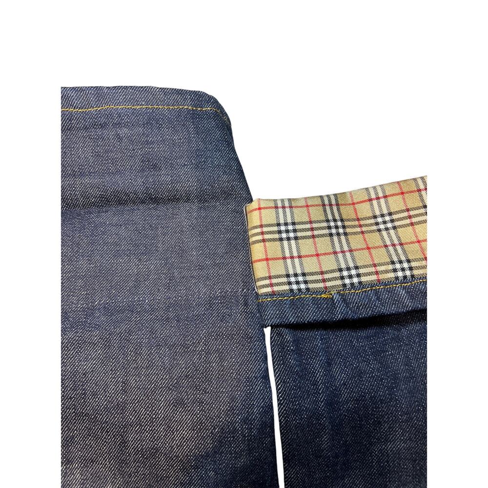 Burberry Women's Nova Check Denim Jeans Roll Cuff EU 40 - Picture 13 of 14